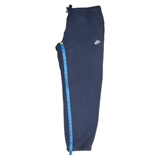 Nike Men Blue Fleece Sweatpants XL Regular Fit Casual Trousers