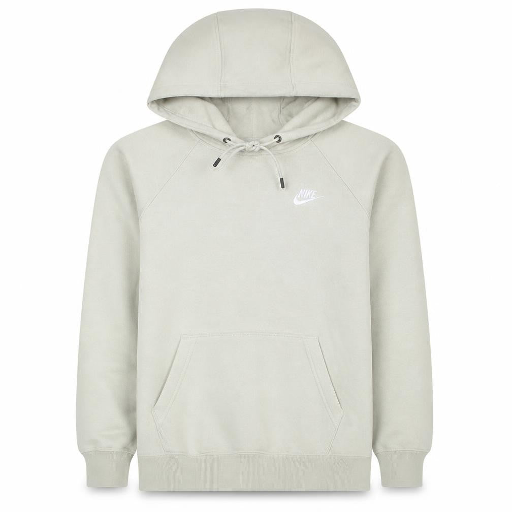 Nike Men Beige Hoodie Medium Cotton Blend Casual Sweatshirt