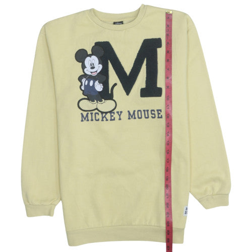 Disney at Primark Girls Beige Mickey Mouse Sweatshirt 13-14 Years Cotton Blend