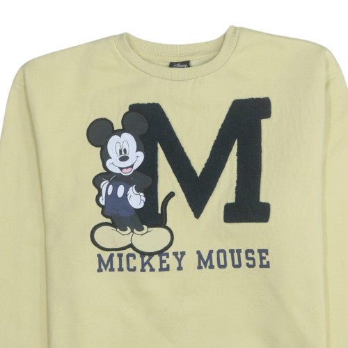 Disney at Primark Girls Beige Mickey Mouse Sweatshirt 13-14 Years Cotton Blend