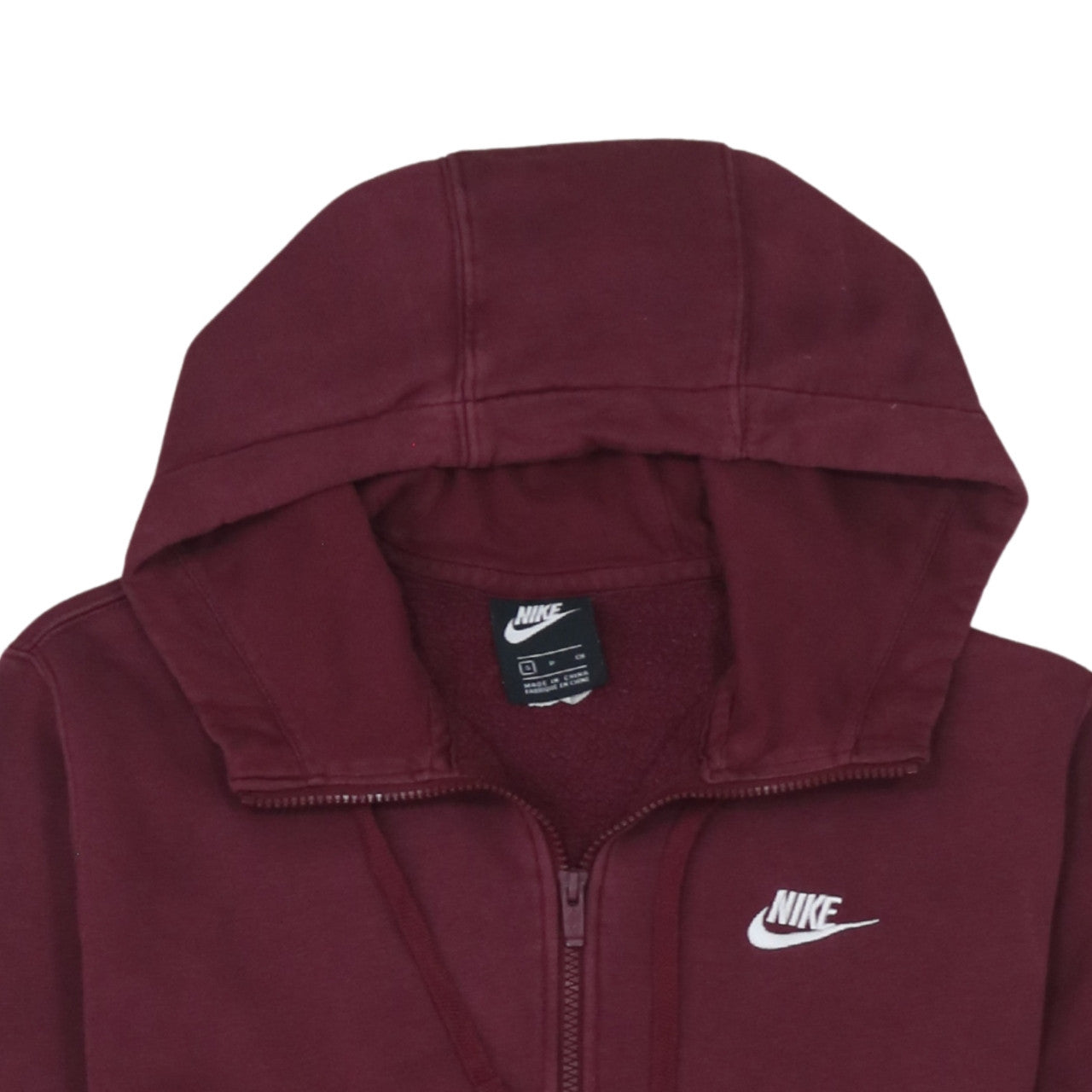 Nike Men's Red Small 1/2 Zip Pullover Hoodie Fleece Sweatshirt