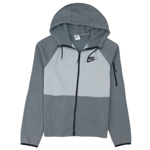 Nike Men's Grey Full Zip Hoodie Size S Lightweight Sportswear