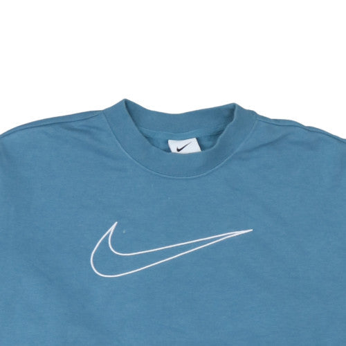 Nike Women's Blue Crew Neck Pullover Sweatshirt Small Dri-FIT