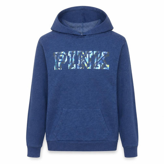 Victoria's Secret PINK Women's Blue Pullover Hoodie Size S