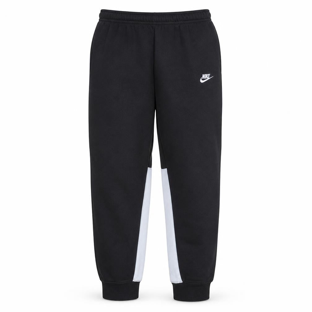 Nike Men's Black Joggers L Regular Fit Cotton Tapered Sweatpants
