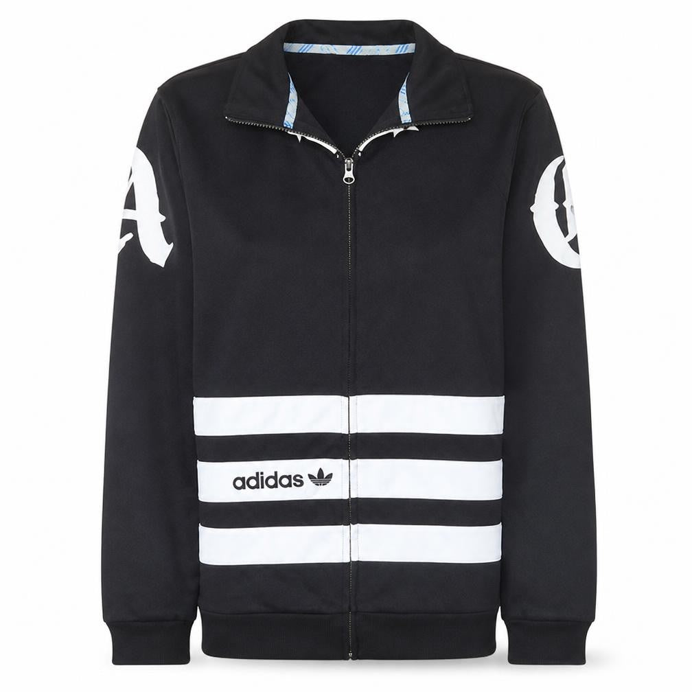 Adidas Womens Black Track Jacket Size M Full Zip Sportswear