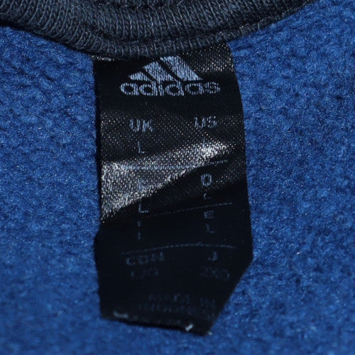 Adidas Men's Blue Crew Neck Pullover Sweatshirt Size L