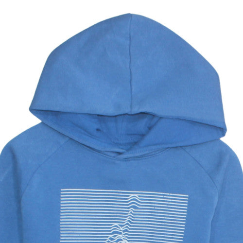 Jordan Boys Blue Pullover Hoodie Medium Graphic Print Jumpman Logo