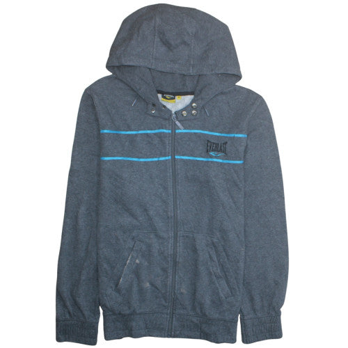 Everlast Men's Grey Full Zip Hoodie M Sports Fleece Sweatshirt