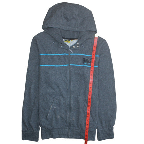 Everlast Men's Grey Full Zip Hoodie M Sports Fleece Sweatshirt