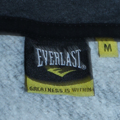Everlast Men's Grey Full Zip Hoodie M Sports Fleece Sweatshirt