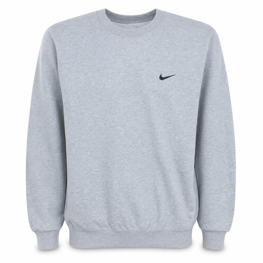 Nike Men Grey Pullover Crew Neck Sweatshirt M Regular Fit