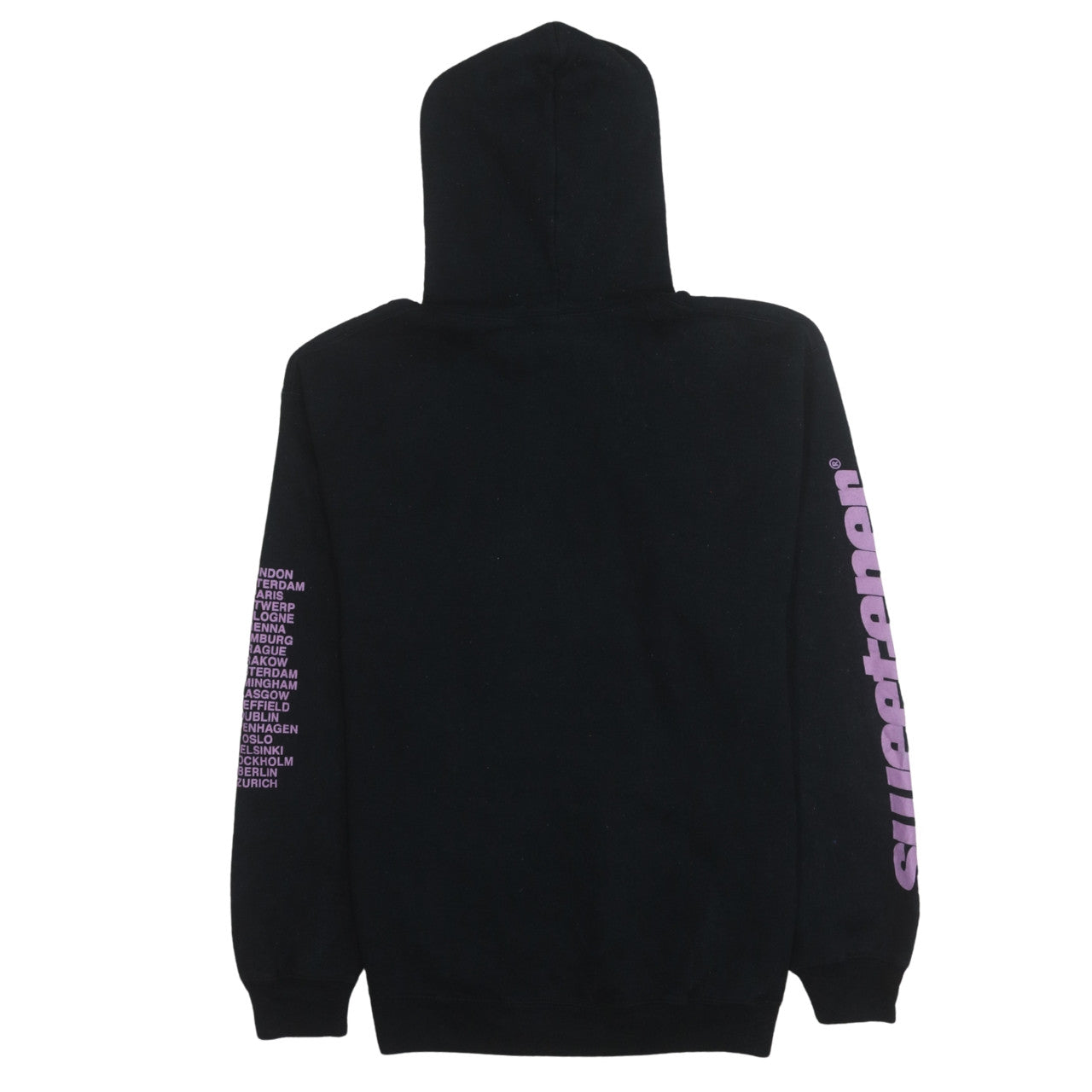 Sweetener World Tour Black Hoodie Women’s L Graphic Pullover Sweatshirt