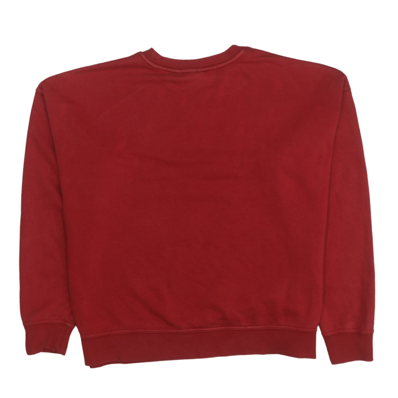 Champion Womens Red Crew Neck Pullover Sweatshirt Size L