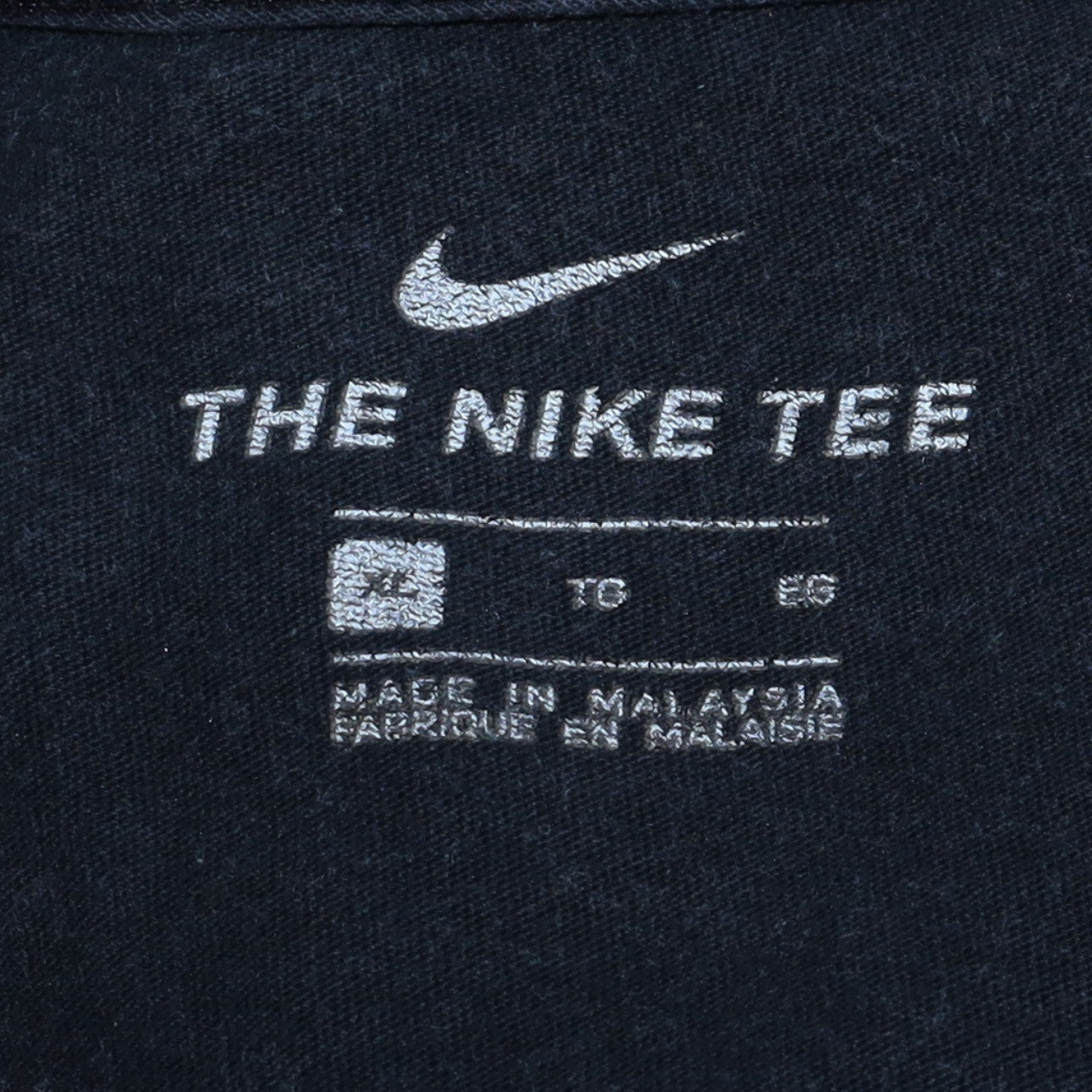 Nike Men's Black Cotton Crew Neck Sports T-Shirt Size L