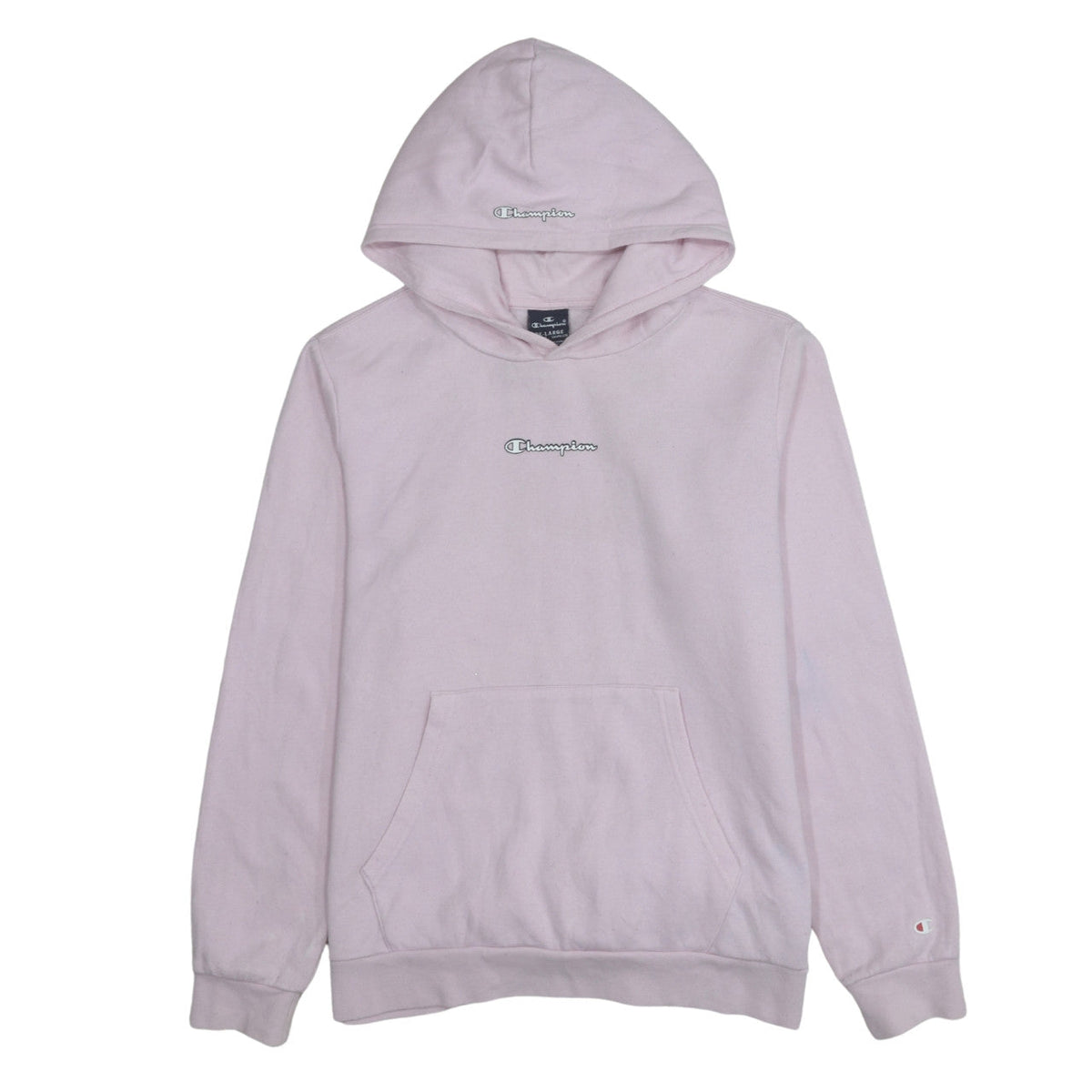 Champion Girls Pink Pullover Hoodie 15-16 Years Logo Fleece Sweatshirt