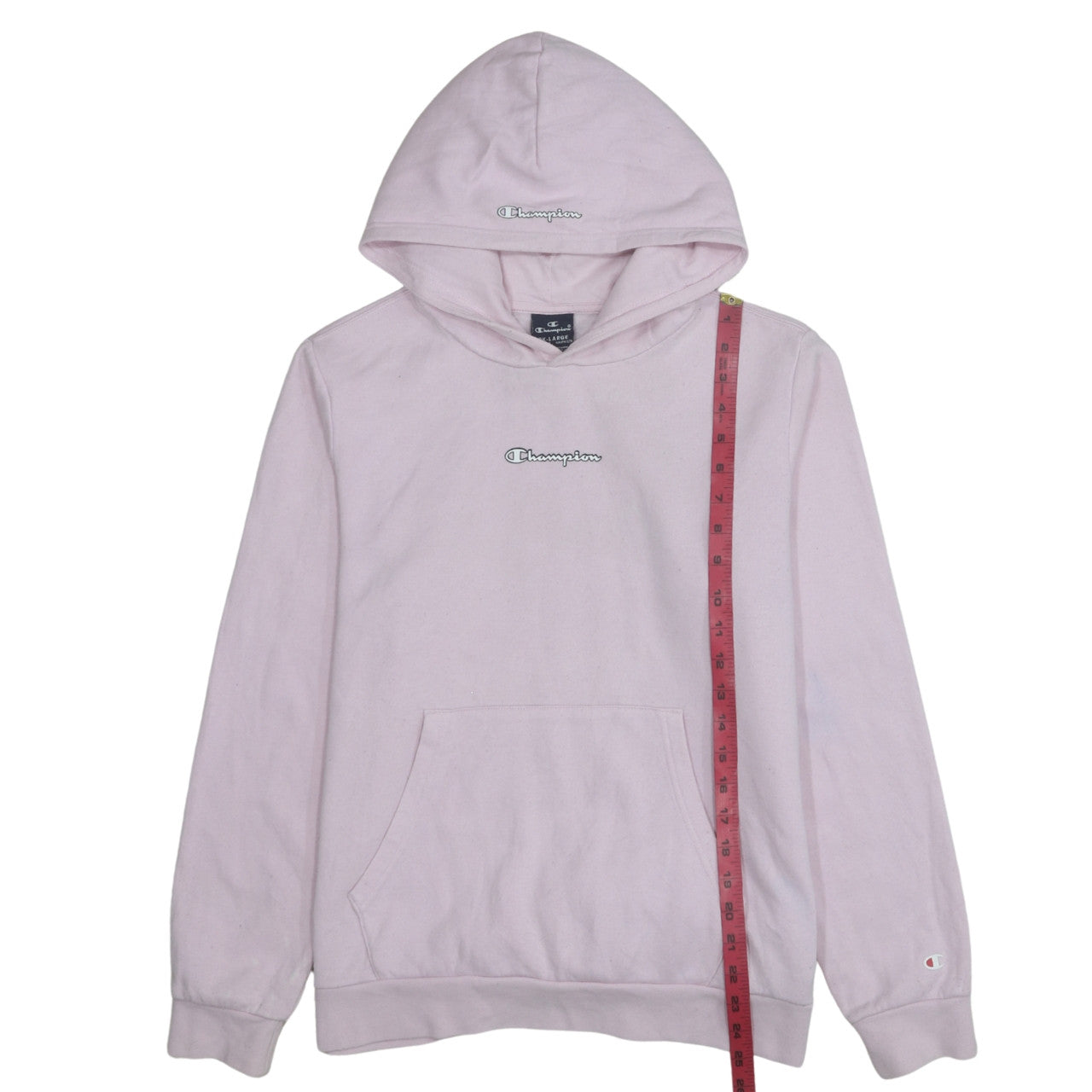 Champion Girls Pink Pullover Hoodie 15-16 Years Logo Fleece Sweatshirt