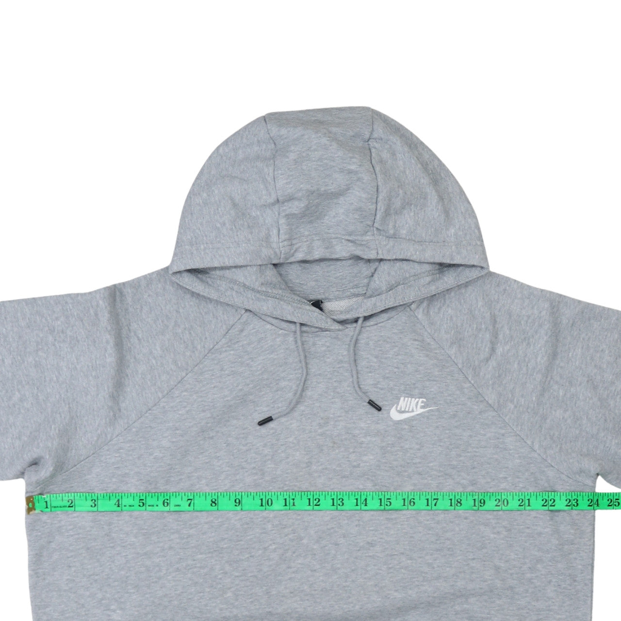 Nike Men's Grey Pullover Hoodie L Cotton Blend Sportswear