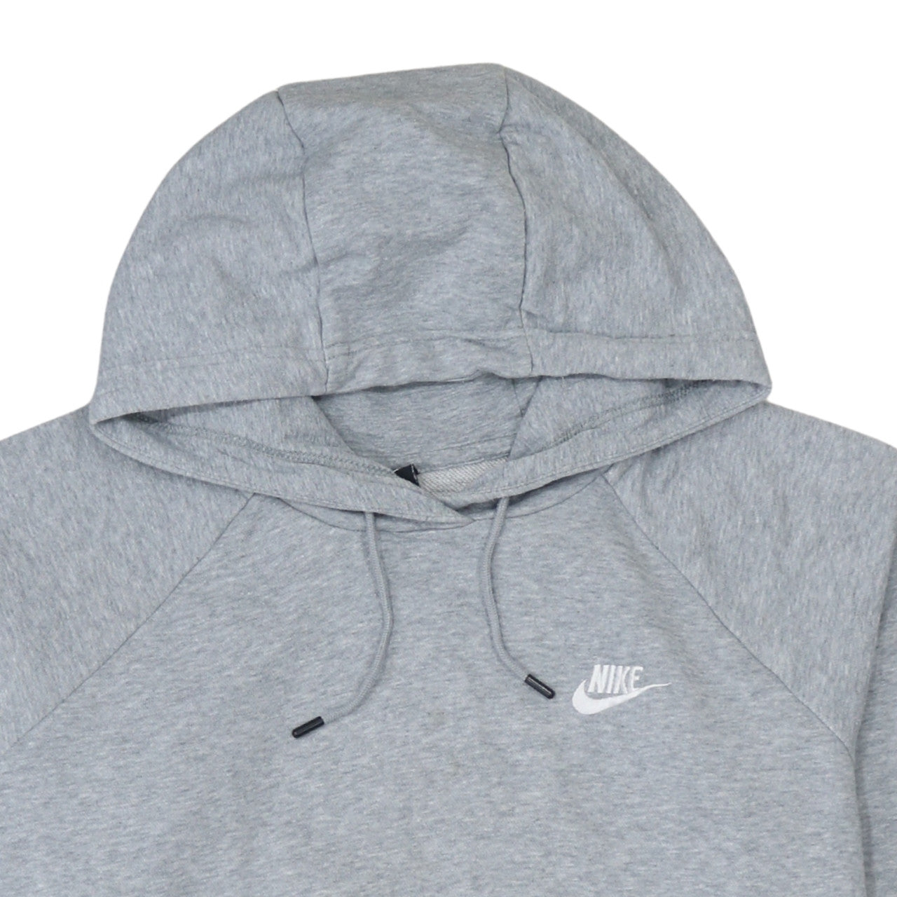 Nike Men's Grey Pullover Hoodie L Cotton Blend Sportswear