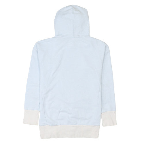 Adidas Women XS Blue Hooded Pullover Sweatshirt Logo Print