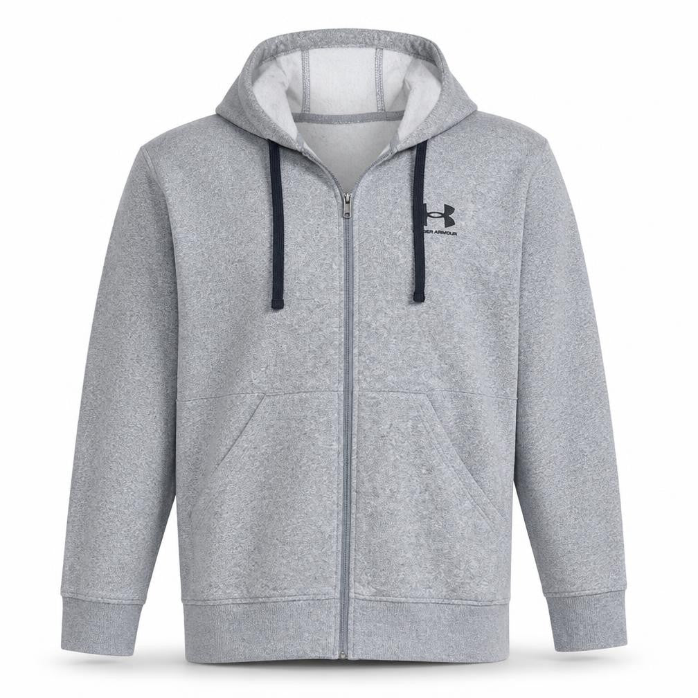 Under Armour Men's Grey Full Zip Hoodie Size S Loose Fit