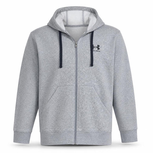 Under Armour Men's Grey Full Zip Hoodie Size S Loose Fit