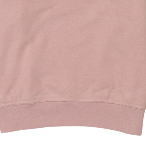 Nike Womens Pink Dri-FIT Crew Neck Pullover Sweatshirt Size S