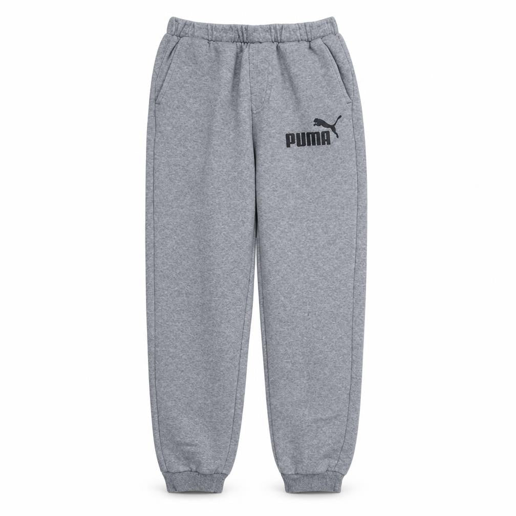 Puma Mens Grey Jogger Sweatpants M Regular Fit Fleece Activewear