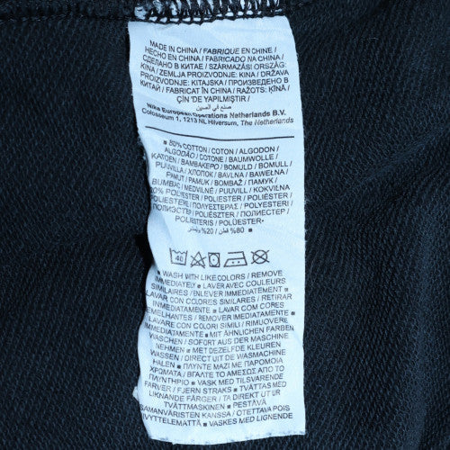 Nike Men's Black Crew Neck Fleece Pullover Sweatshirt L