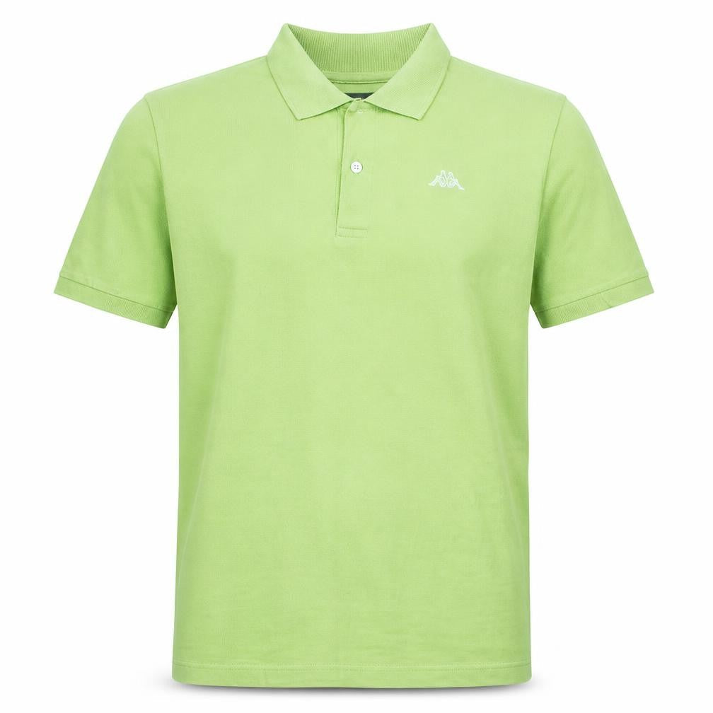 Kappa Mens Green XL Short Sleeve Cotton Polo Shirt