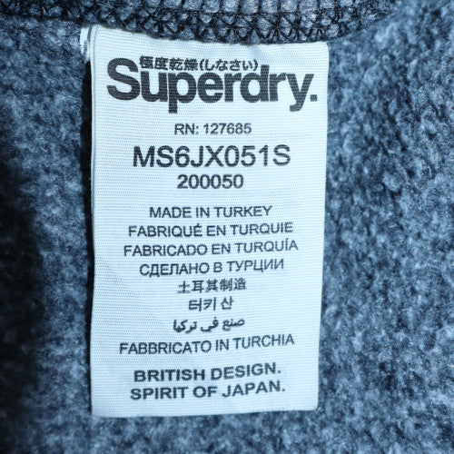 Superdry Men's Black Crew Neck Pullover Sweatshirt L Sports Japan 72