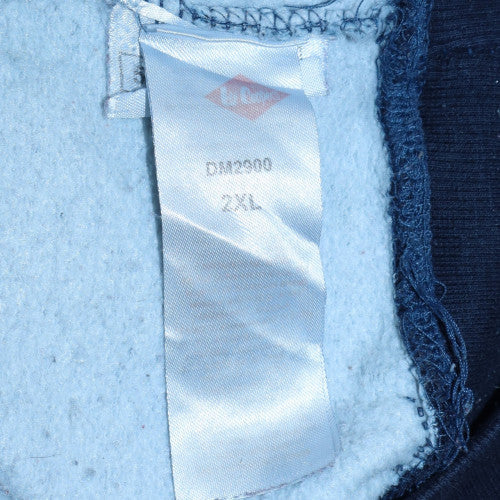 Lee Cooper Men Blue 2XL Pullover Sweatshirt Crew Neck Cotton Blend