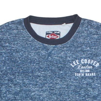 Additional view of Lee Cooper Men Blue 2XL Pullover Sweatshirt Crew Neck Cotton Blend
