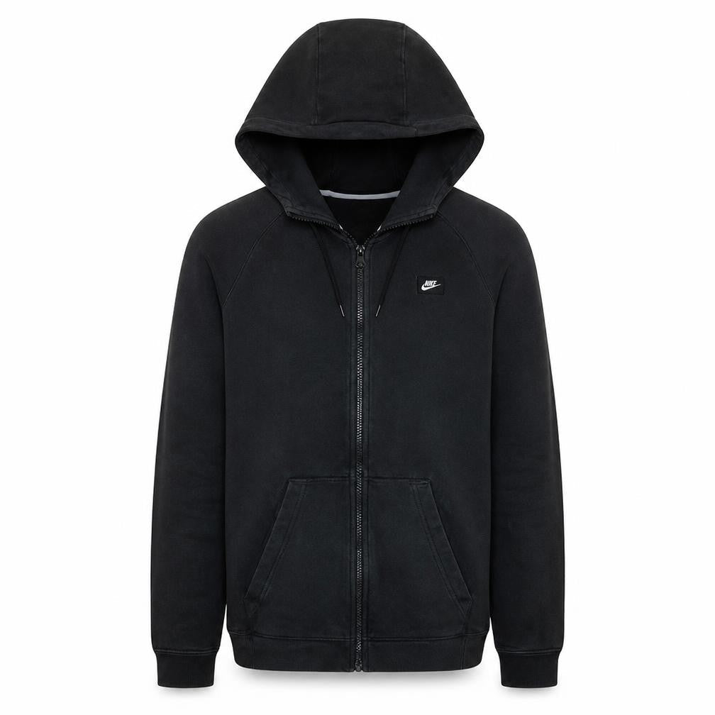 Nike Men's Black XS Full Zip Hoodie Cotton Blend Sweatshirt