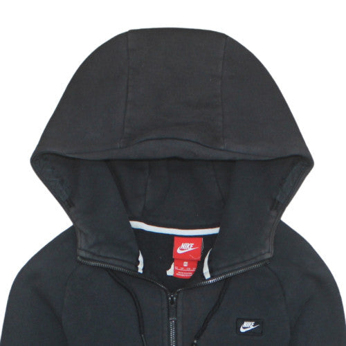 Nike Men's Black XS Full Zip Hoodie Cotton Blend Sweatshirt