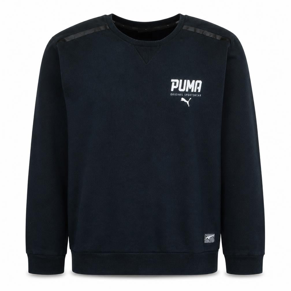 Puma Men's Black Crew Neck Pullover Sweatshirt Size L