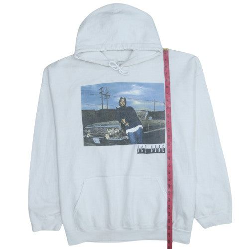 Ice Cube Men's White Pullover Hoodie L Graphic Hip Hop Fleece