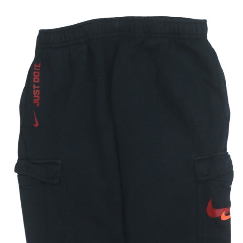 Nike Teens Black Fleece Jogger Activewear Trousers L