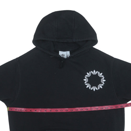 Adidas Men's Black Pullover Hoodie Medium Graphic Sportswear