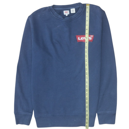 Levi's Men's Blue Crew Neck Pullover Sweatshirt Size M