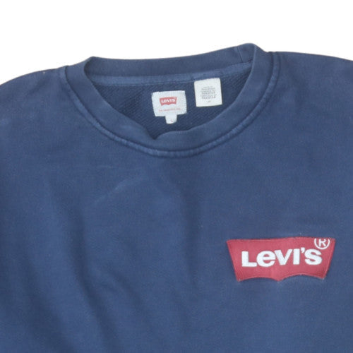 Levi's Men's Blue Crew Neck Pullover Sweatshirt Size M