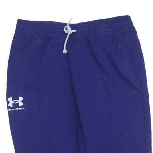 Under Armour Womens Blue Jogger Sweatpants Size 158cm Cotton Blend
