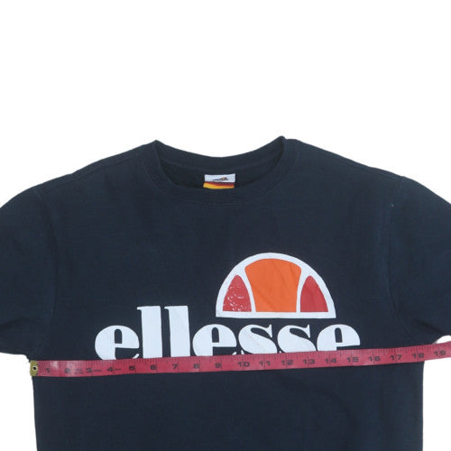 Ellesse Men's Blue XS Sweatshirt Crew Neck Pullover Logo Jumper