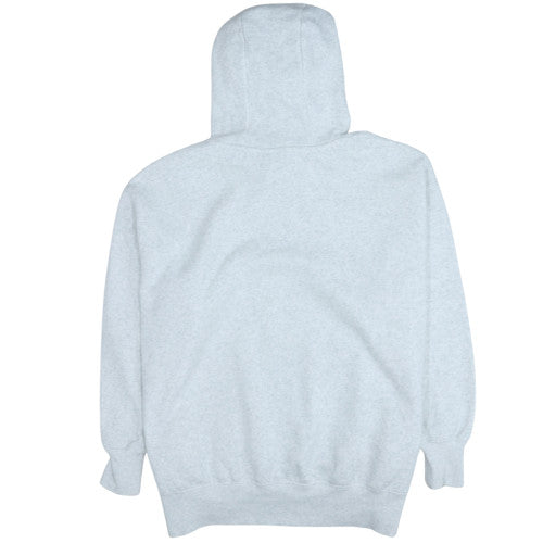 Nike Men Grey Pullover Hoodie L Regular Fit Fleece Sweatshirt