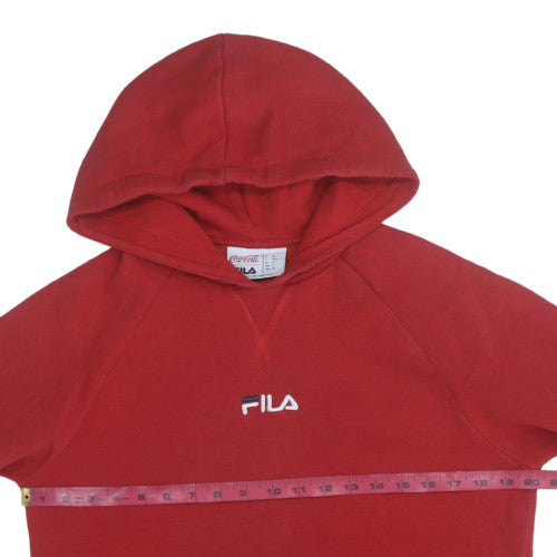 Fila x Coca-Cola Red Men's Pullover Hoodie Size S Logo Graphic