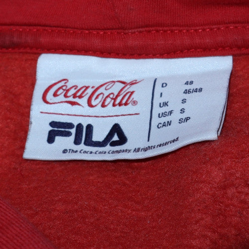 Fila x Coca-Cola Red Men's Pullover Hoodie Size S Logo Graphic