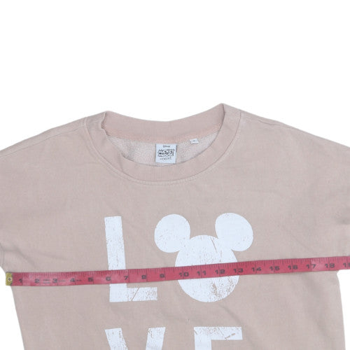 Next Disney Mickey Mouse Women's Beige Love Sweatshirt Small