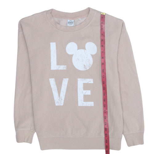 Next Disney Mickey Mouse Women's Beige Love Sweatshirt Small