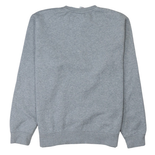 Nike Men's Grey Regular Fit Crew Neck Fleece Sweatshirt M