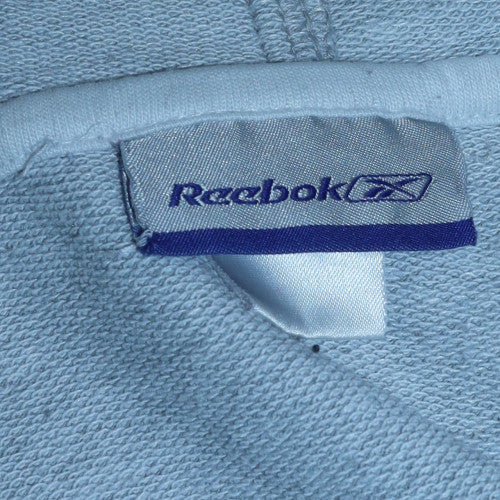 Reebok Womens Grey Full Zip Hoodie Size M Classic Logo Sportswear
